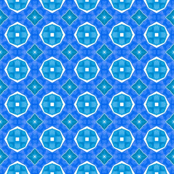 Oriental arabesque hand drawn border. Blue attractive boho chic summer design. Textile ready popular print, swimwear fabric, wallpaper, wrapping. Arabesque hand drawn design.