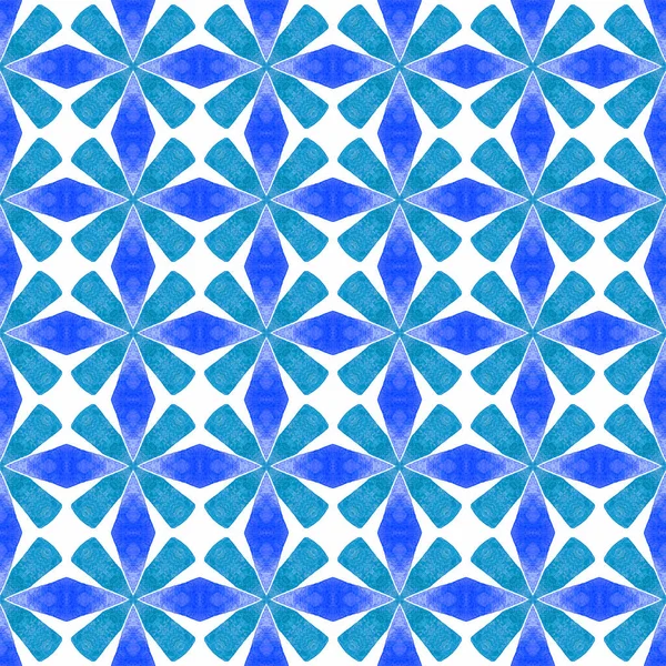 Textilfertiger Bemerkenswerter Druck Bademodenstoff Tapete Verpackung Blaues Umwerfendes Boho Chic — Stockfoto