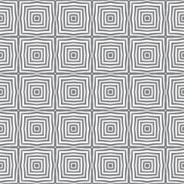 Çizgili el çizimi desen. Siyah simetrik kaleydoskop. Tekstil hazır muhteşem baskı, mayo kumaş, duvar kağıdı, ambalaj. Çizgili elle çizilmiş fayans tekrarlanıyor.