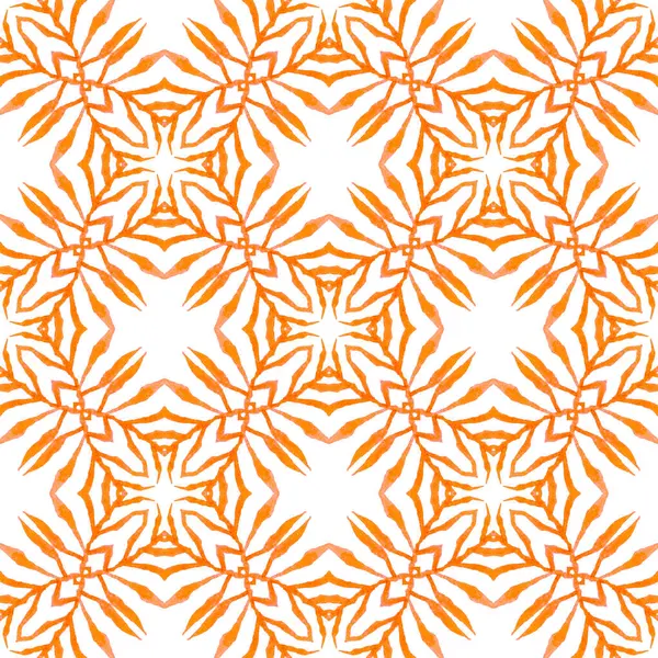 Repeating striped hand drawn border. Orange surprising boho chic summer design. Striped hand drawn design. Textile ready modern print, swimwear fabric, wallpaper, wrapping.