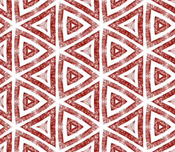 Exotic seamless pattern. Wine red symmetrical kaleidoscope background. Textile ready elegant print, swimwear fabric, wallpaper, wrapping. Summer swimwear exotic seamless design.