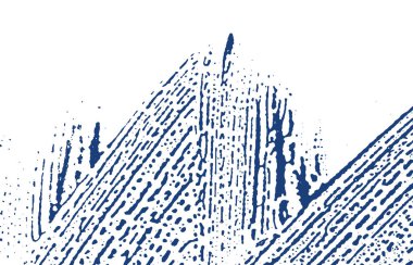 Grunge texture. Distress indigo rough trace. Emotional background. Noise dirty grunge texture. Curious artistic surface. Vector illustration.