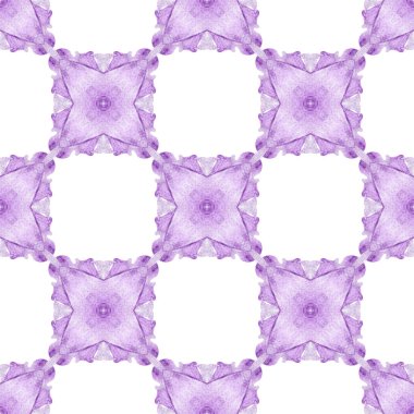 Repeating striped hand drawn border. Purple astonishing boho chic summer design. Textile ready beautiful print, swimwear fabric, wallpaper, wrapping. Striped hand drawn design.