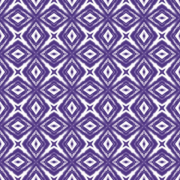 Exotic seamless pattern. Purple symmetrical kaleidoscope background. Summer swimwear exotic seamless design. Textile ready beauteous print, swimwear fabric, wallpaper, wrapping.