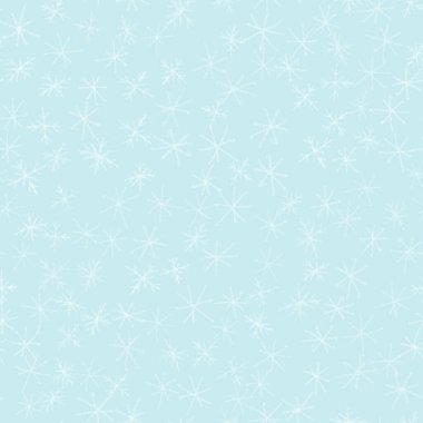 Hand Drawn Snowflakes Christmas Seamless Pattern. Subtle Flying Snow Flakes on chalk snowflakes Background. Beauteous chalk handdrawn snow overlay. Alive holiday season decoration.