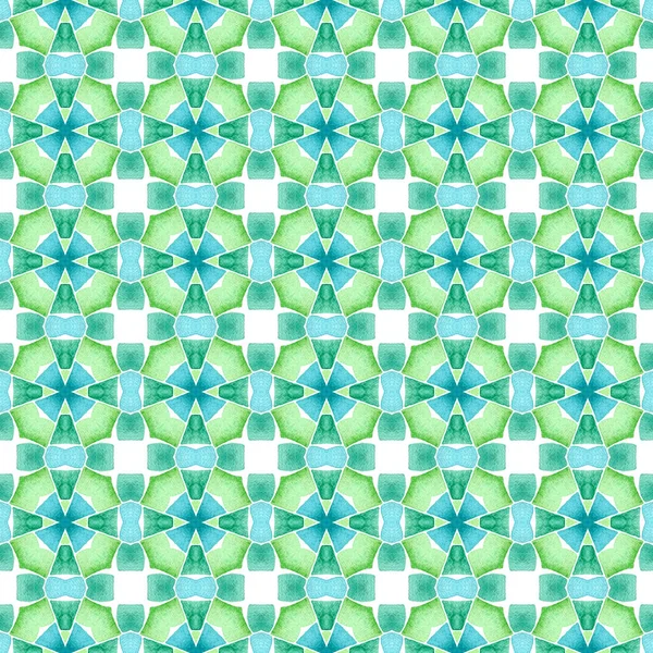 Arabesque Χειροποίητο Σχέδιο Πράσινο Φρέσκο Boho Κομψό Καλοκαιρινό Σχεδιασμό Ανατολίτικο — Φωτογραφία Αρχείου