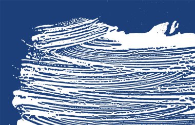 Grunge texture. Distress indigo rough trace. Exotic background. Noise dirty grunge texture. Symmetrical artistic surface. Vector illustration.