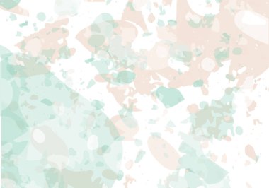 Terrazzo modern soyut şablon. Klasik İtalyan döşemesinin pembe ve mavi dokusu. Taşlardan, granitten, kuvarstan, mermerden, betondan yapılmış arka plan. Venedik terrazzo trend vektör arkaplanı