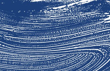 Grunge texture. Distress indigo rough trace. Exceptional background. Noise dirty grunge texture. Alive artistic surface. Vector illustration.