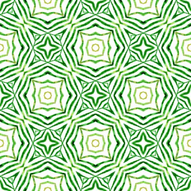 Striped hand drawn design. Green positive boho chic summer design. Repeating striped hand drawn border. Textile ready Actual print, swimwear fabric, wallpaper, wrapping.
