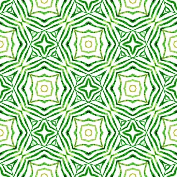Striped hand drawn design. Green positive boho chic summer design. Repeating striped hand drawn border. Textile ready Actual print, swimwear fabric, wallpaper, wrapping.
