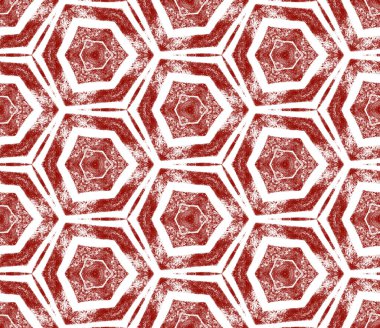 Arabesque hand drawn pattern. Maroon symmetrical kaleidoscope background. Oriental arabesque hand drawn design. Textile ready magnificent print, swimwear fabric, wallpaper, wrapping.