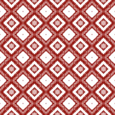 Ethnic hand painted pattern. Maroon symmetrical kaleidoscope background. Textile ready lovely print, swimwear fabric, wallpaper, wrapping. Summer dress ethnic hand painted tile.