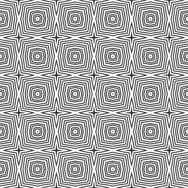 Medaillon Nahtloses Muster Schwarzer Symmetrischer Kaleidoskop Hintergrund Aquarell Medaillon Nahtlose — Stockfoto