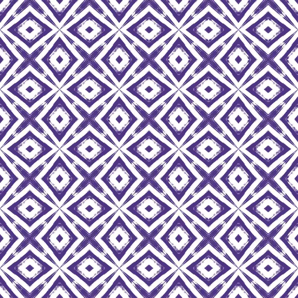 幾何学的なシームレスなパターン 紫色の対称万華鏡の背景 手描き幾何学的なシームレスなデザイン テキスタイルレディユニークなプリント 水着生地 ラッピング — ストック写真