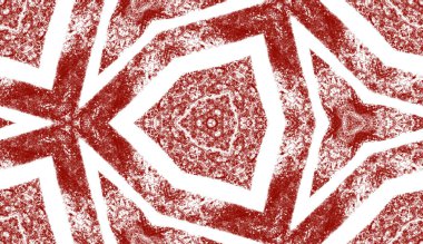 Geometrik dikişsiz desen. Kestane rengi simetrik kaleydoskop. El çizimi geometrik kusursuz tasarım. Tekstil hazır orijinal baskı, mayo kumaş, duvar kağıdı, ambalaj..