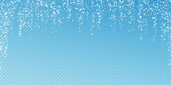 Різдво Падає Сніговий Фон Тонкі Літаючі Снігові Пластівці Зірки Святковий — стоковий вектор