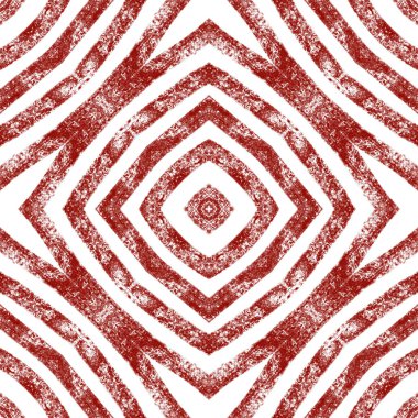 Egzotik, pürüzsüz desen. Şarap kırmızısı simetrik kaleydoskop arka planı. Tekstil hazır muhteşem baskı, mayo kumaş, duvar kağıdı, ambalaj. Yaz mayosu, egzotik, pürüzsüz tasarım..