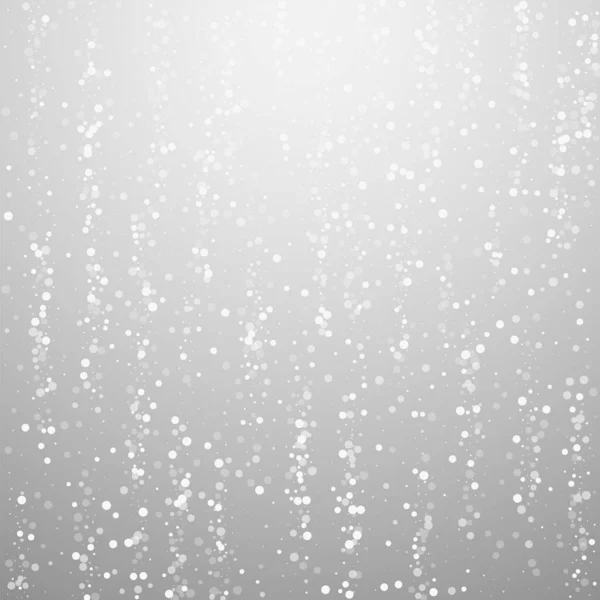 Christmas Falling Snow Background Subtle Flying Snow Flakes Stars Festive — Stockvektor