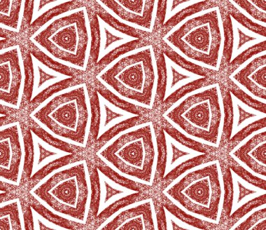 Sembol çizgileri tasarımı. Kestane rengi simetrik kaleydoskop. Geometrik simge çizgileri deseni. Tekstil hazır büyük baskı, mayo kumaş, duvar kağıdı, ambalaj..