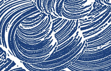 Grunge dokusu. Üzüntü çivit pürüzü. Egzotik bir geçmiş. Gürültü iğrenç grunge dokusu. Zarif sanatsal yüzey. Vektör illüstrasyonu.