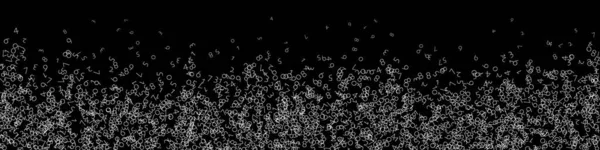 Chute Des Chiffres Concept Big Data Chiffres Volants Chaotiques Blancs — Image vectorielle