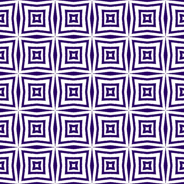 Patrón Étnico Pintado Mano Fondo Caleidoscopio Simétrico Púrpura Vestido Verano — Foto de Stock