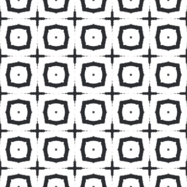 Arab Kézzel Rajzolt Minta Fekete Szimmetrikus Kaleidoszkóp Háttér Textil Kész — Stock Fotó