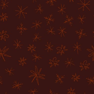 El yapımı kar taneleri, Noel 'de kusursuz desen. Tebeşirle kar tanelerinin üzerinde uçan kar taneleri. Çekici tebeşirle çizilmiş kar örtüsü. Güzel tatil sezonu dekorasyonu.