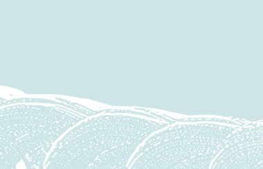 Grunge dokusu. Üzücü mavi iz. Hoş bir geçmiş. Gürültü iğrenç grunge dokusu. Eşsiz sanatsal yüzey. Vektör illüstrasyonu.