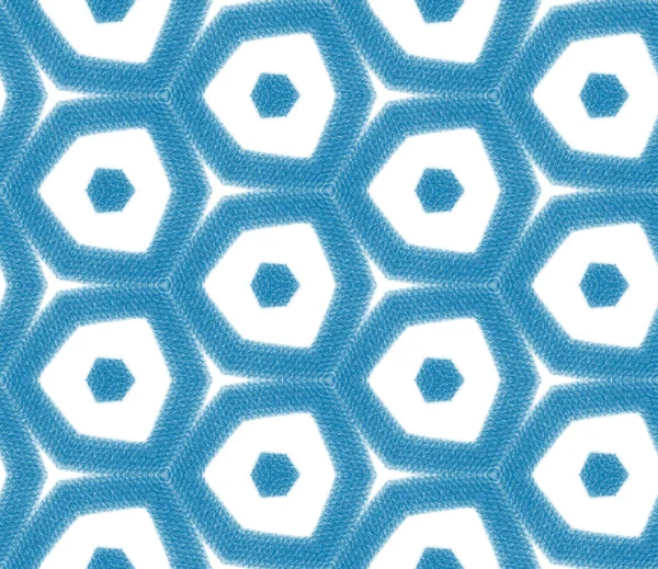 줄무늬 디자인 파란색 대칭의 스코프 기하학적 줄무늬 패턴이야 활자를 수영복 — 스톡 사진