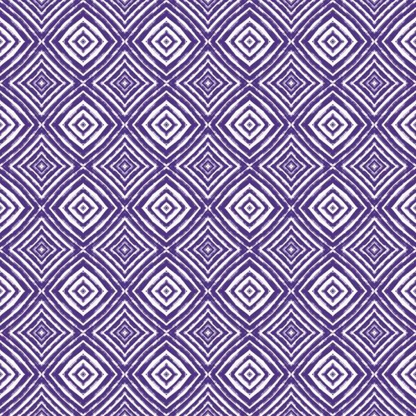 Textured stripes pattern. Purple symmetrical kaleidoscope background. Textile ready impressive print, swimwear fabric, wallpaper, wrapping. Trendy textured stripes design.