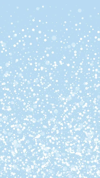 Fond Noël Enneigé Flocons Neige Volants Subtils Étoiles Sur Fond — Image vectorielle