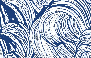 Grunge dokusu. Üzüntü çivit pürüzü. Hassas bir arka plan. Gürültü iğrenç grunge dokusu. Zarif sanatsal yüzey. Vektör illüstrasyonu.