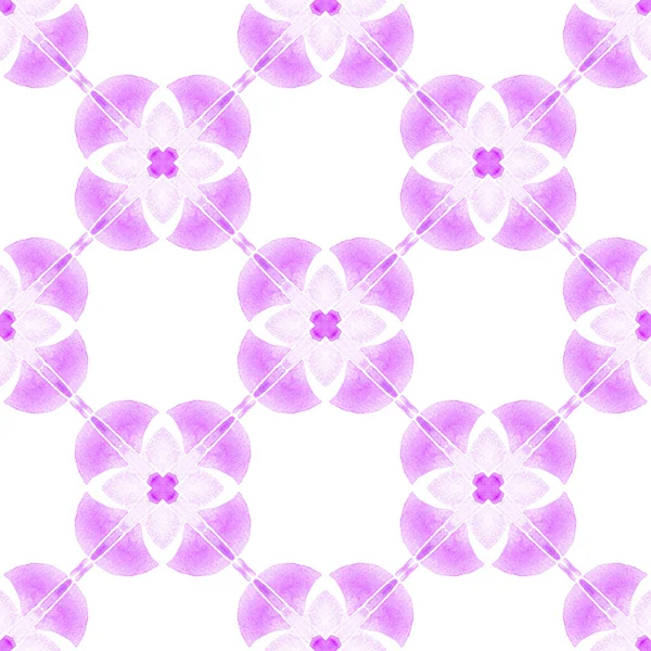 Полосатый Ручной Рисунок Фиолетовый Изумительный Летний Дизайн Повторяю Полосатую Границу — стоковое фото