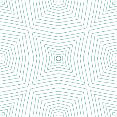 Egzotik, pürüzsüz desen. Turkuaz simetrik kaleydoskop arka planı. Yaz mayosu, egzotik, pürüzsüz tasarım. Tekstil hazır Gerçek baskı, mayo kumaş, duvar kağıdı, ambalaj.