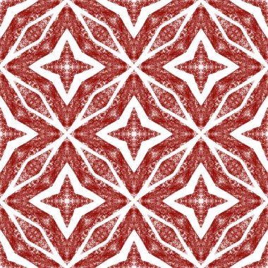 Mozaik kusursuz desen. Şarap kırmızısı simetrik kaleydoskop arka planı. Retro mozaik kusursuz tasarım. Tekstil hazır hoş baskı, mayo kumaş, duvar kağıdı, ambalaj..