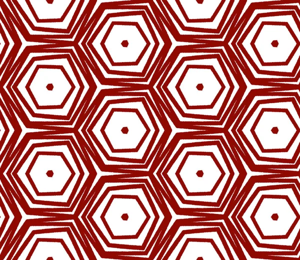 Striped hand drawn pattern. Maroon symmetrical kaleidoscope background. Repeating striped hand drawn tile. Textile ready dramatic print, swimwear fabric, wallpaper, wrapping.