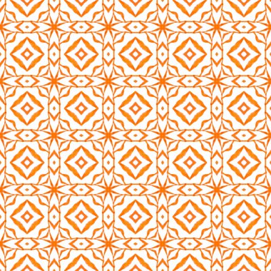 Oryantal arabesk el çizimi sınır. Turuncu enerjik boho şık yaz tasarımı. Tekstil hazır kalın baskı, mayo kumaş, duvar kağıdı, ambalaj. Arabesk el çizimi tasarımı.