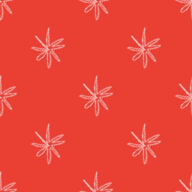 El yapımı kar taneleri, Noel 'de kusursuz desen. Tebeşirle kar tanelerinin üzerinde uçan kar taneleri. Güzel tebeşirle çizilmiş kar örtüsü. İlginç bir tatil sezonu dekorasyonu..