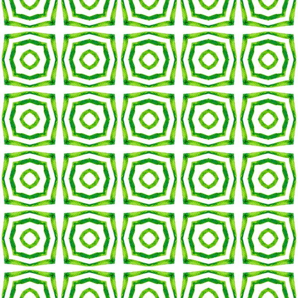 Σχέδιο Ακουαρέλας Ακίδας Πράσινο Διασκεδαστικό Boho Κομψό Καλοκαιρινό Σχεδιασμό Υφάσματα — Φωτογραφία Αρχείου