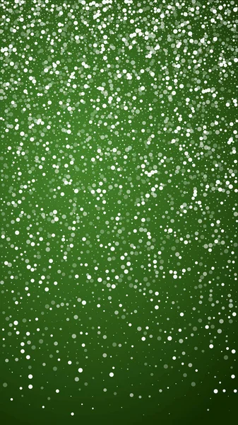 Schneefall Überlagert Den Weihnachtlichen Hintergrund Dezent Fliegende Schneeflocken Und Sterne — Stockvektor