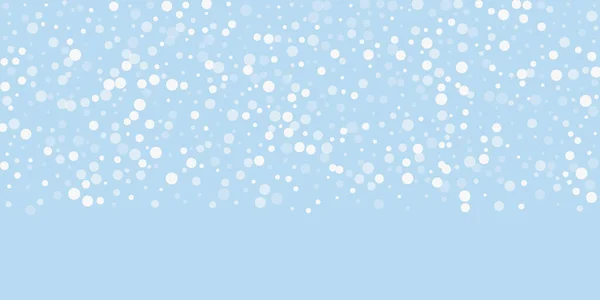 Hermoso Fondo Navidad Nevada Sutiles Copos Nieve Voladores Estrellas Telón — Vector de stock