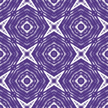 Dokulu çizgili desen. Mor simetrik kaleydoskop arka planı. Moda desenli şerit tasarımı. Tekstil hazır güzel baskı, mayo kumaş, duvar kağıdı, ambalaj..