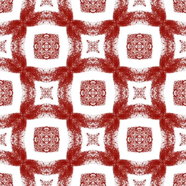 Modèle Rayé Dessiné Main Vin Rouge Symétrique Fond Kaléidoscope Textile — Photo