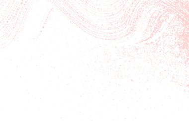 Grunge dokusu. Üzücü pembe iz. Etkileyici bir geçmiş. Gürültü iğrenç grunge dokusu. Eşsiz sanatsal yüzey. Vektör illüstrasyonu.