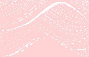 Grunge dokusu. Üzücü pembe iz. Harika bir geçmişi var. Gürültü iğrenç grunge dokusu. Sanatsal bir yüzey. Vektör illüstrasyonu.