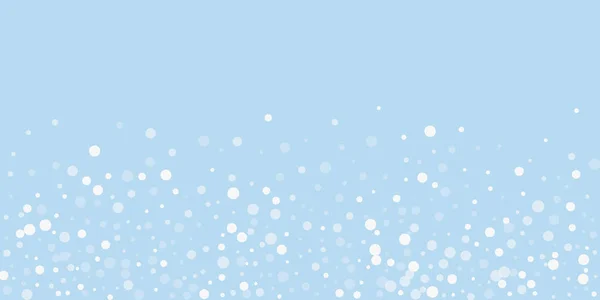 Снегопад Накладывает Рождественский Фон Тонкие Летящие Снежинки Звезды Голубом Фоне — стоковый вектор