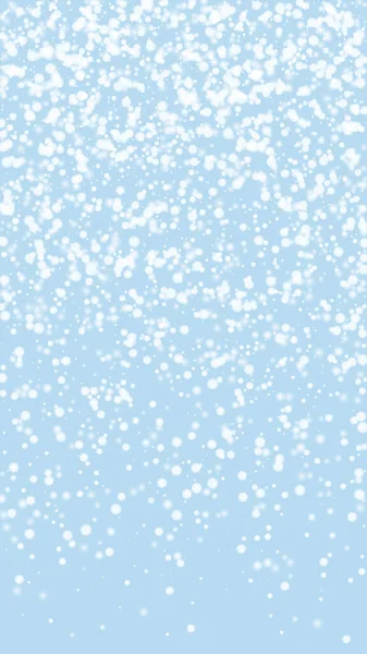 Fallende Schneeflocken Weihnachten Hintergrund Dezent Fliegende Schneeflocken Und Sterne Vor — Stockvektor