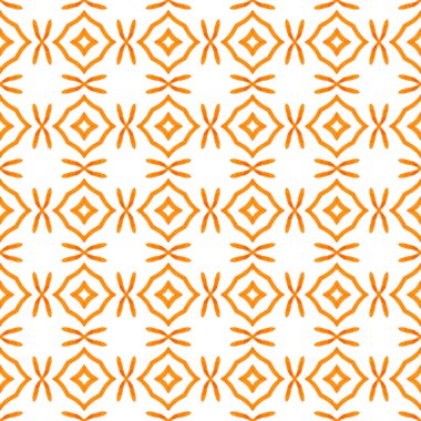 El yapımı Arabesk tasarımı. Turuncu şaşırtıcı boho şık yaz tasarımı. Oryantal arabesk el çizimi sınır. Tekstil hazır baskı, mayo kumaş, duvar kağıdı, ambalaj..